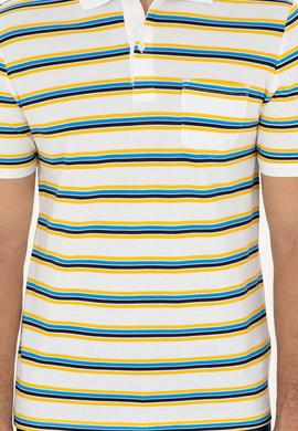 Erkek Regular Fit Polo Yaka Beyaz Tişört - 50288320018