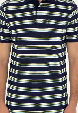 Erkek Regular Fit Polo Yaka Lacivert Tişört - 50288320008