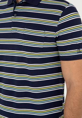 Erkek Regular Fit Polo Yaka Lacivert Tişört - 50288320008