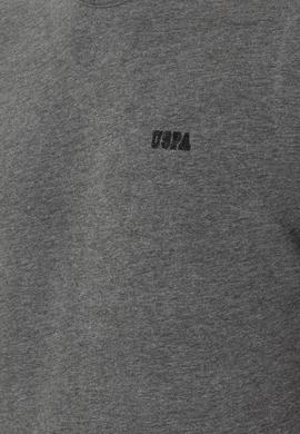 Erkek Regular Fit Bisiklet Yaka Antrasit Melanj Tişört - 50294290079