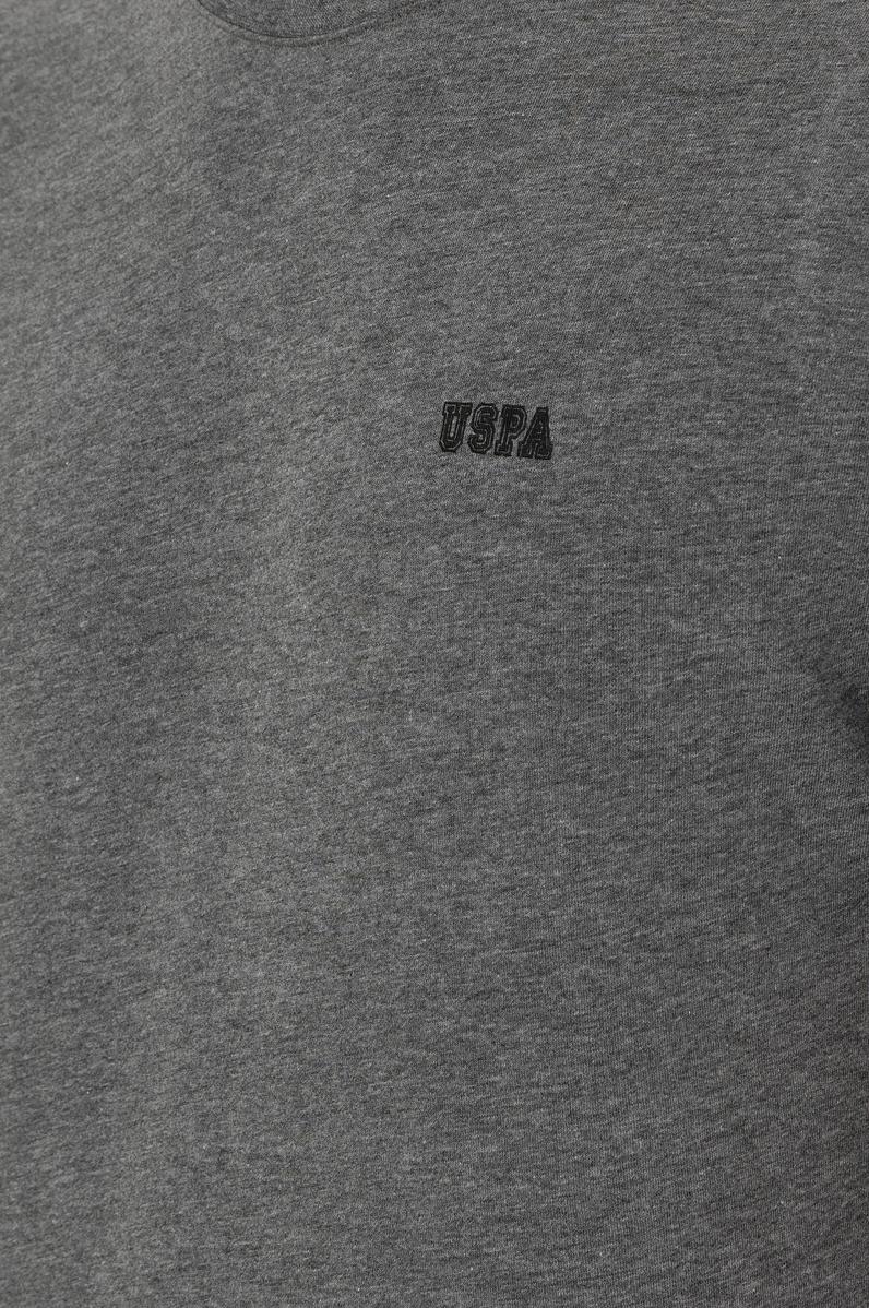 Erkek Regular Fit Bisiklet Yaka Antrasit Melanj Tişört