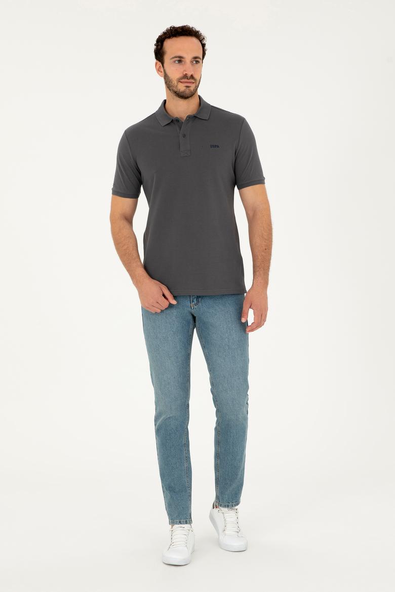 Erkek Antrasit Basic Tişört - 50284641324