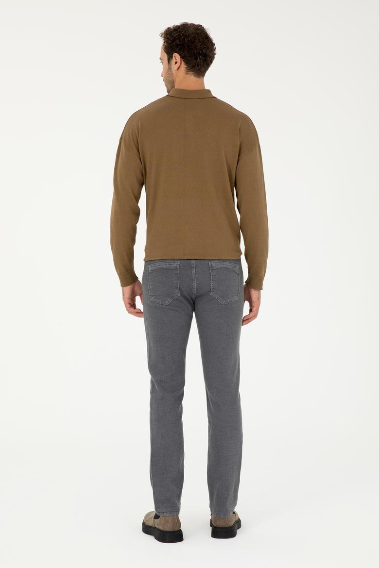 Erkek Gri Jean Pantolon - 50254606106