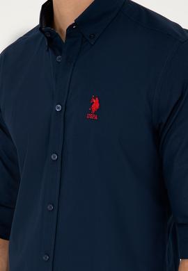 Erkek Lacivert Uzun Kollu Gömlek - 50285458011