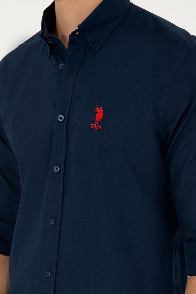 Erkek Lacivert Uzun Kollu Gömlek - 50285458011