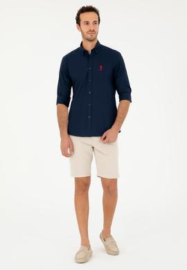 Erkek Lacivert Uzun Kollu Gömlek - 50285458011