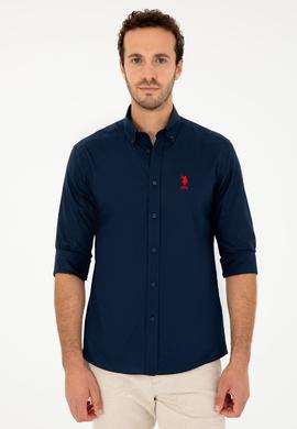 Erkek Lacivert Uzun Kollu Gömlek - 50285458011