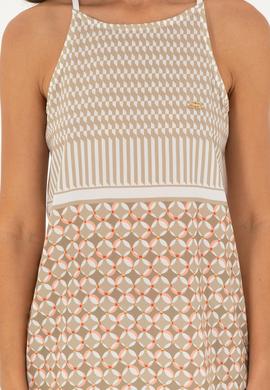 Kadın Açık Haki Kolsuz Bisiklet Yaka Tişört - 50281806006