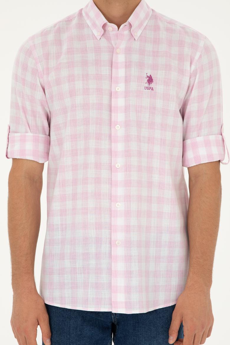 Erkek Pembe Uzun Kollu Gömlek - 50282803015