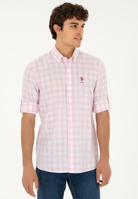 Erkek Pembe Uzun Kollu Gömlek - 50282803015