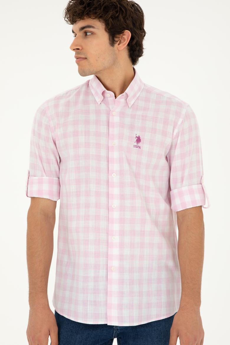 Erkek Pembe Uzun Kollu Gömlek - 50282803015