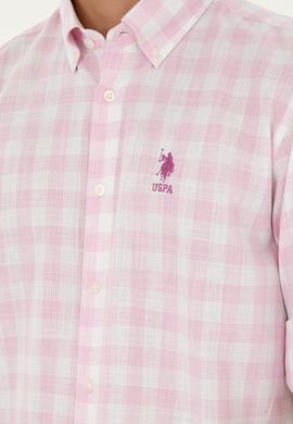 Erkek Pembe Uzun Kollu Gömlek - 50282803015