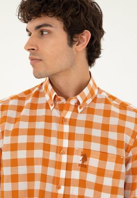 Erkek Kiremit Uzun Kollu Gömlek - 50282882017