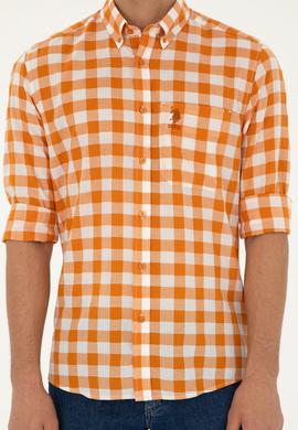 Erkek Kiremit Uzun Kollu Gömlek - 50282882017