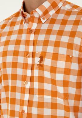 Erkek Kiremit Uzun Kollu Gömlek - 50282882017