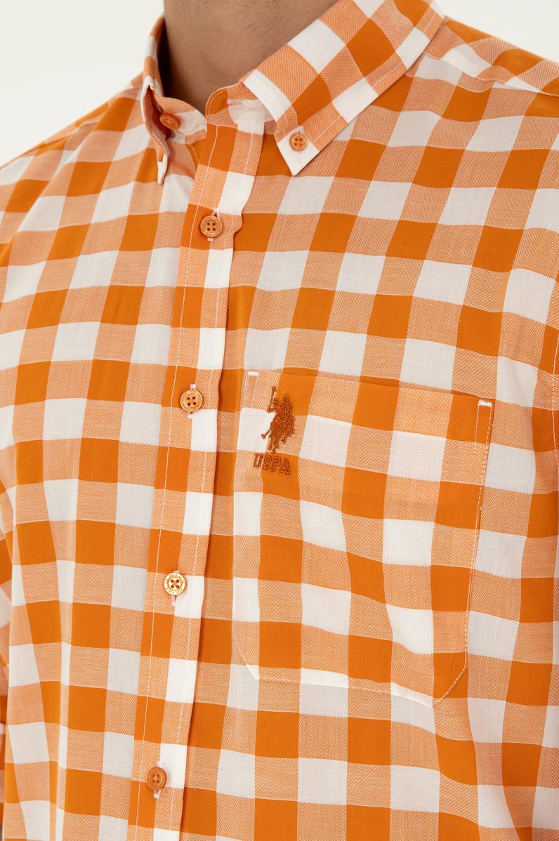 Erkek Kiremit Uzun Kollu Gömlek