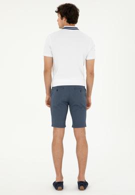 Erkek Lacivert Dokuma Şort - 50283923047