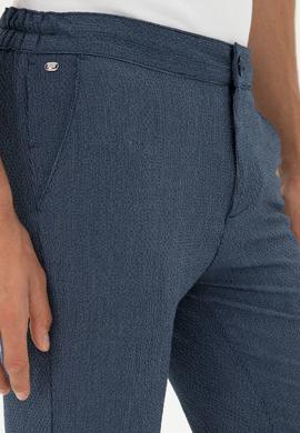 Erkek Lacivert Dokuma Şort - 50283923047