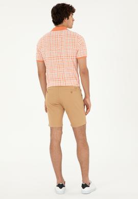 Erkek Camel Dokuma Şort - 50283928024