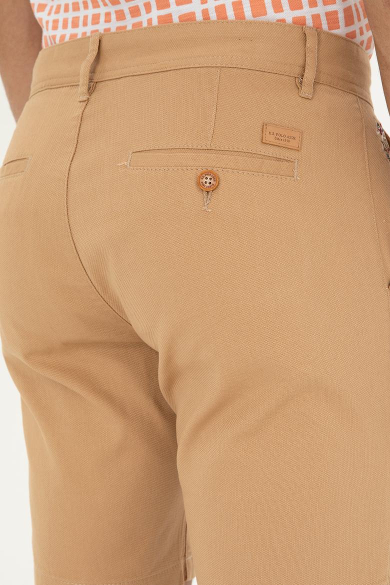 Erkek Camel Dokuma Şort - 50283928024