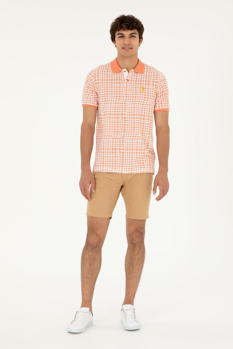 Erkek Camel Dokuma Şort