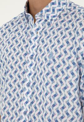 Erkek Saks Uzun Kollu Gömlek - 50284900024