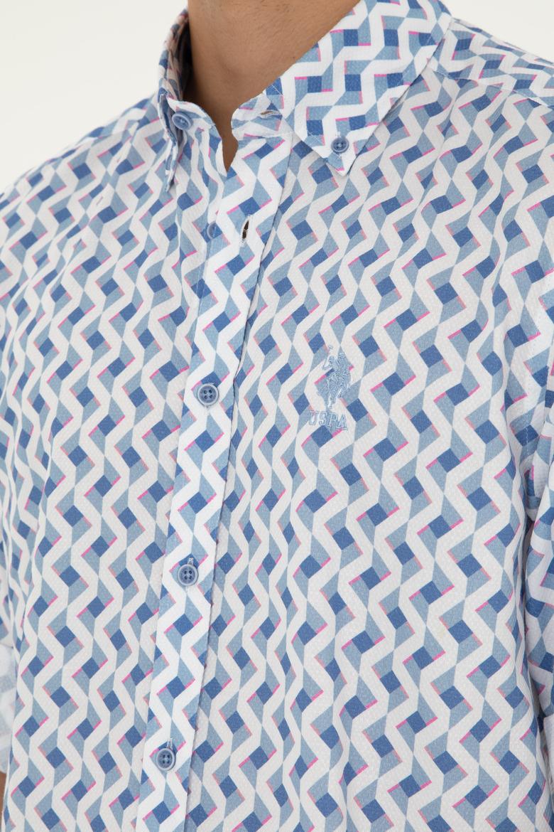 Erkek Saks Uzun Kollu Gömlek - 50284900024