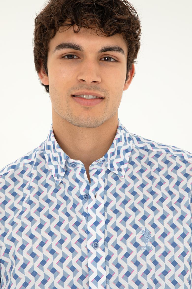 Erkek Saks Uzun Kollu Gömlek - 50284900024