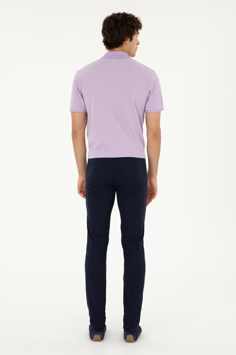 Erkek Lacivert Kanvas Pantolon - 50286003327