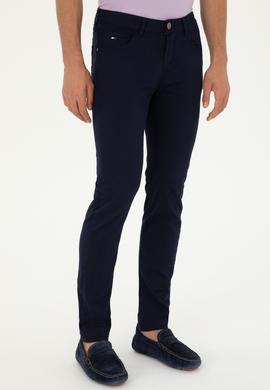 Erkek Lacivert Kanvas Pantolon - 50286003327