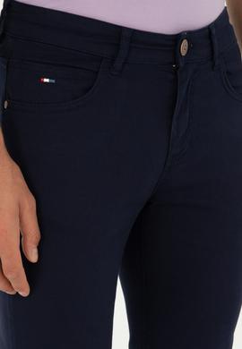 Erkek Lacivert Kanvas Pantolon - 50286003327