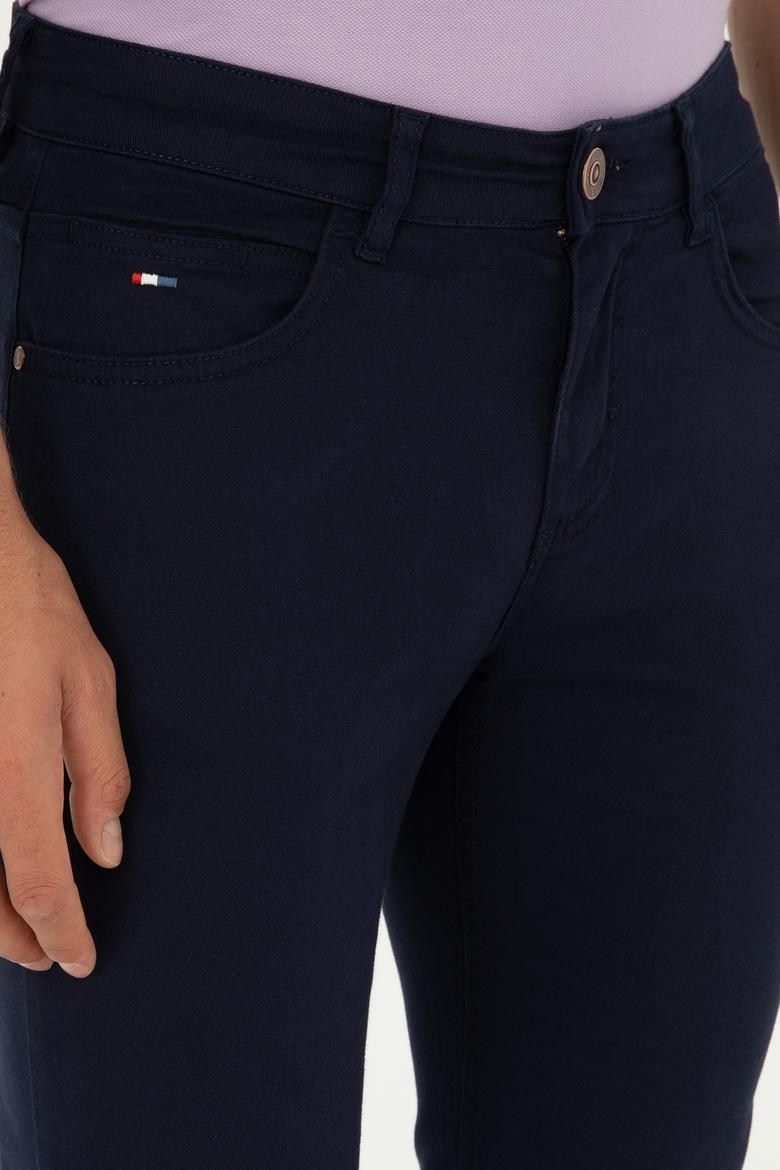 Erkek Lacivert Kanvas Pantolon - 50286003327