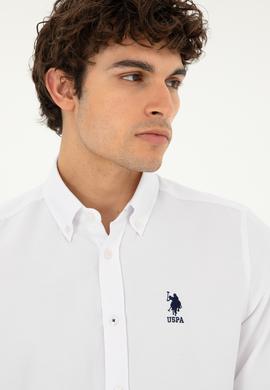 Erkek Beyaz Uzun Kollu Basic Gömlek - 50287805072