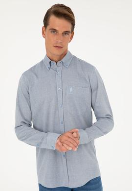 Erkek Mavi Uzun Kollu Gömlek - 50282857045