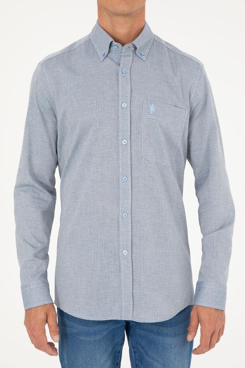 Erkek Mavi Uzun Kollu Gömlek - 50282857045