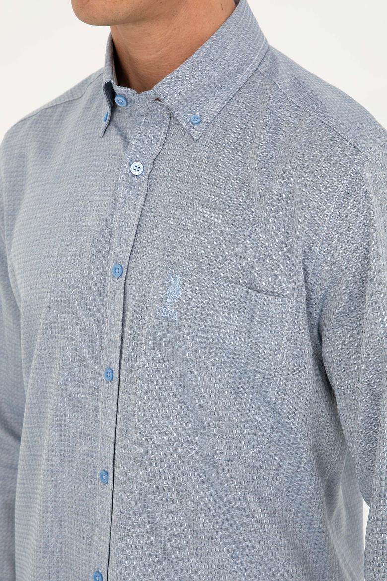 Erkek Mavi Uzun Kollu Gömlek - 50282857045