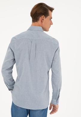 Erkek Mavi Uzun Kollu Gömlek - 50282857045