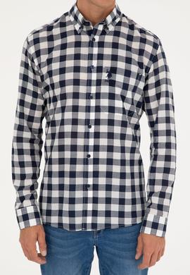 Erkek Lacivert Uzun Kollu Gömlek - 50282882001