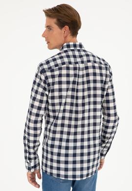 Erkek Lacivert Uzun Kollu Gömlek - 50282882001