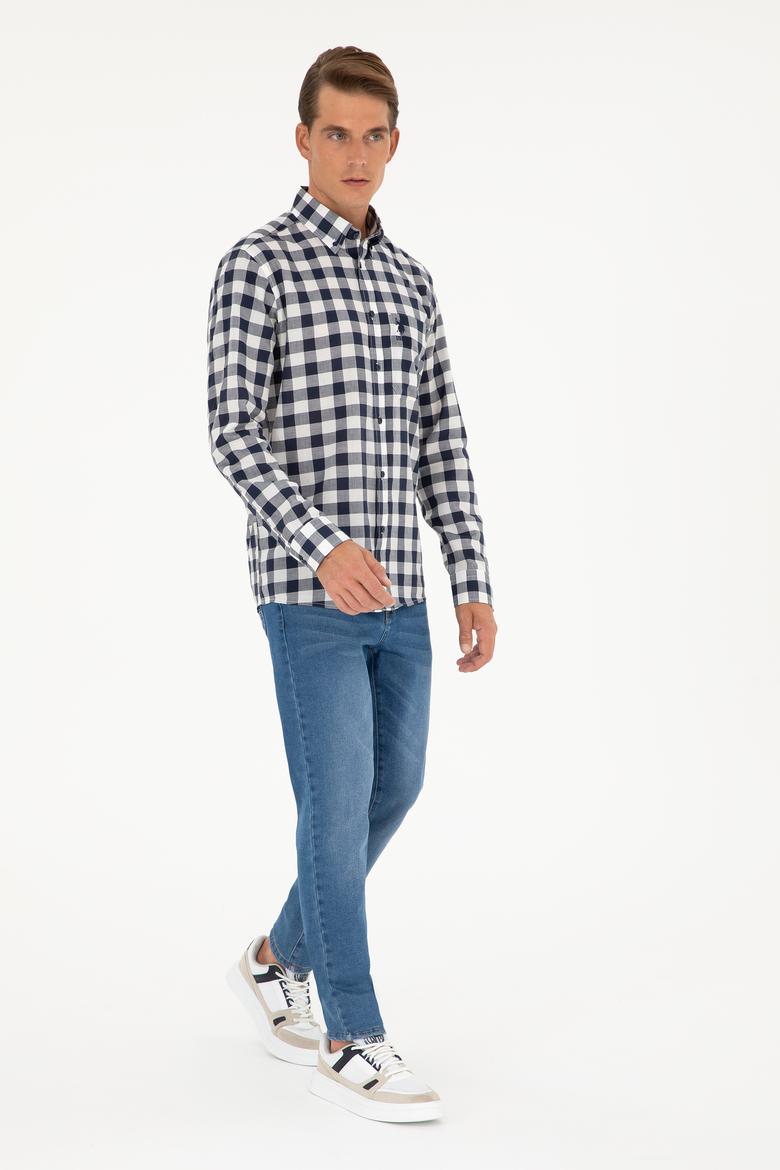 Erkek Lacivert Uzun Kollu Gömlek - 50282882001