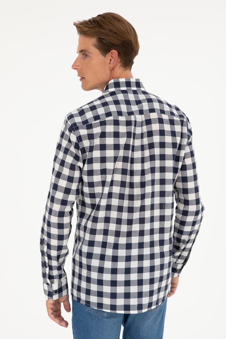 Erkek Lacivert Uzun Kollu Gömlek - 50282882001