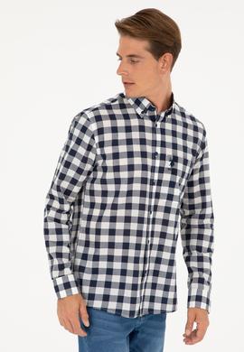 Erkek Lacivert Uzun Kollu Gömlek - 50282882001