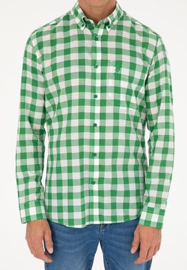 Erkek Yeşil Uzun Kollu Gömlek - 50282882015