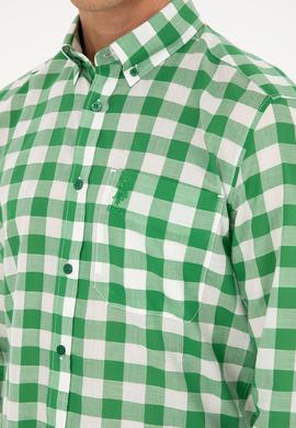 Erkek Yeşil Uzun Kollu Gömlek - 50282882015