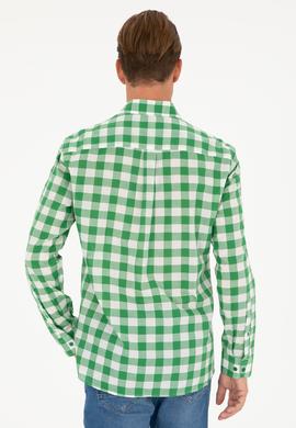 Erkek Yeşil Uzun Kollu Gömlek - 50282882015
