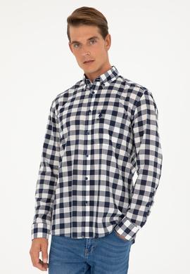 Erkek Lacivert Uzun Kollu Gömlek - 50282882001