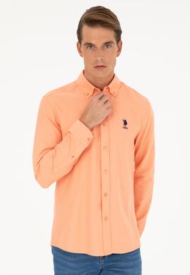 Erkek Somon Uzun Kollu Basic Gömlek - 50287805004