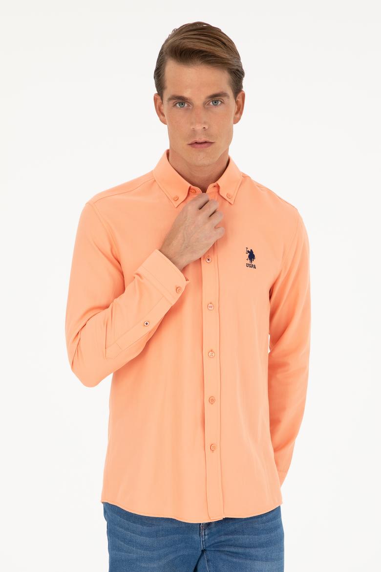 Erkek Somon Uzun Kollu Basic Gömlek