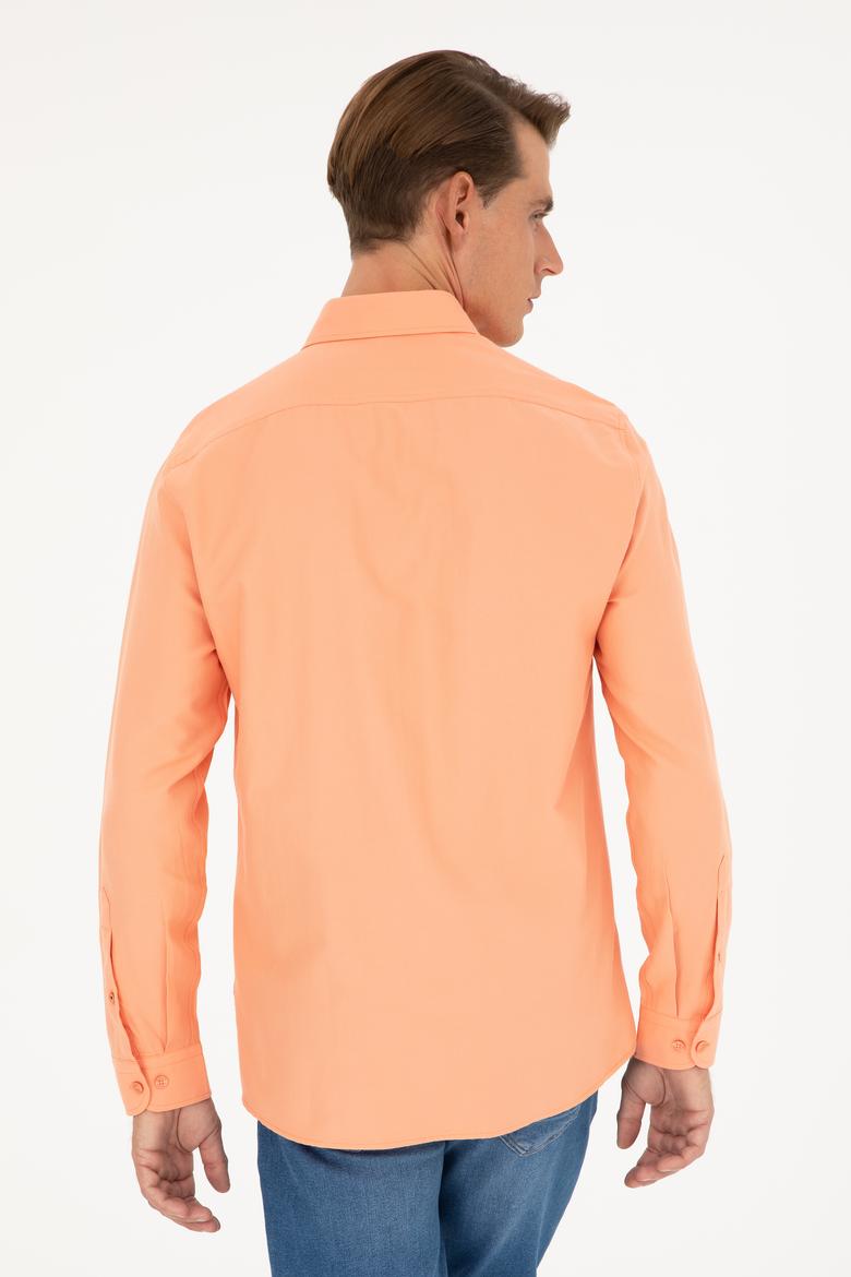 Erkek Somon Uzun Kollu Basic Gömlek - 50287805004