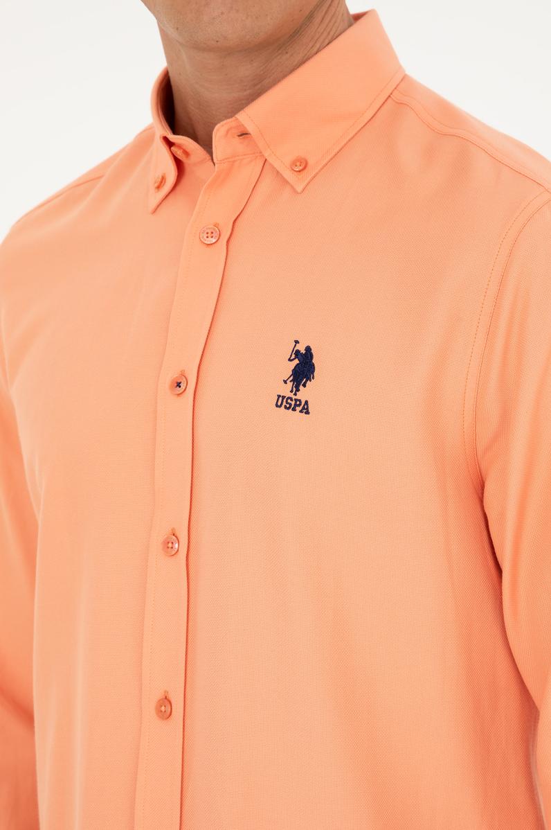 Erkek Somon Uzun Kollu Basic Gömlek